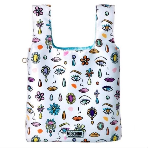 Moschino Cheap & Chic So Real Fragrance patterned Tote Shopper Bag Purse - Picture 1 of 6